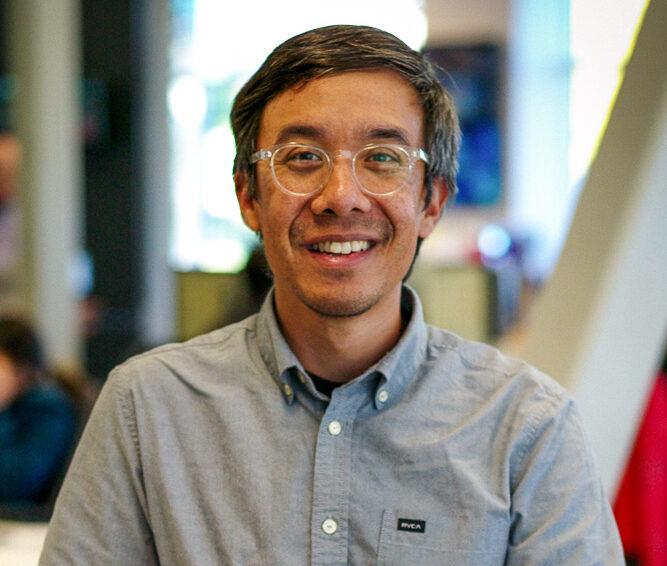 photo of person in grey shirt