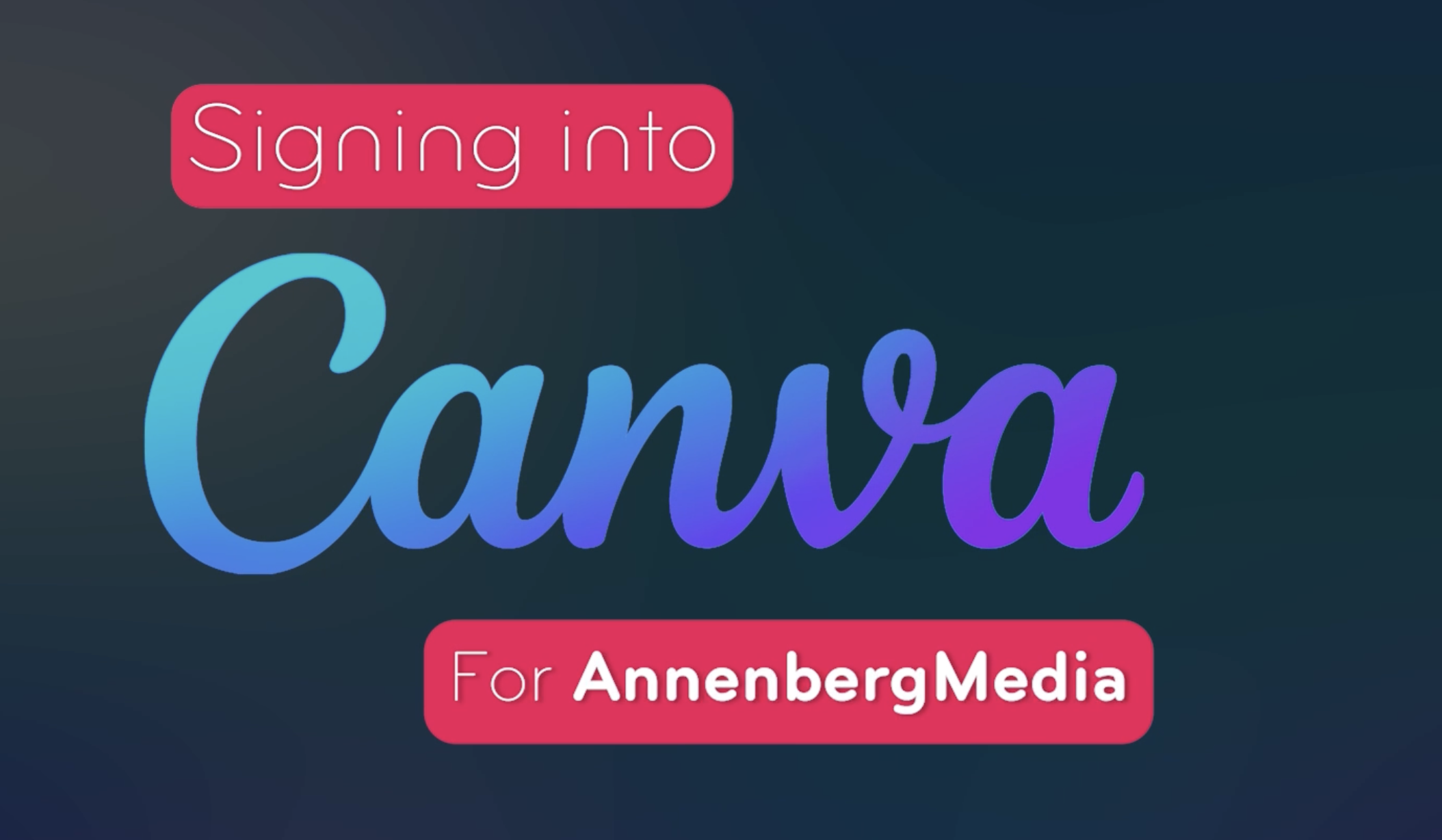 Canva Tutorial: Signing in
